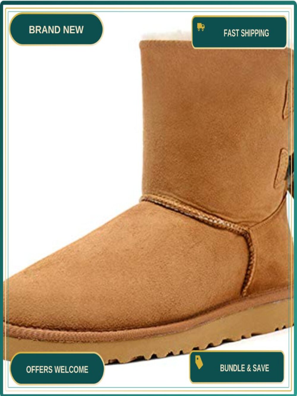 Mid-Calf Snow Boots Cow Suede Faux Fur Lined Winter Memory Foam